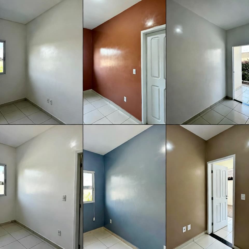 Ambiente claro usado como referência para projeto de pintura