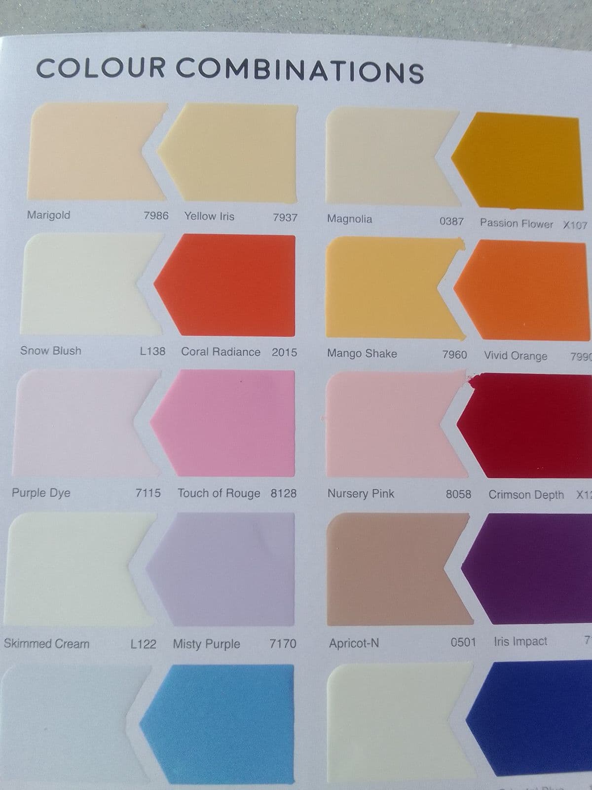 Ambiente de referência com composição de cores e texturas